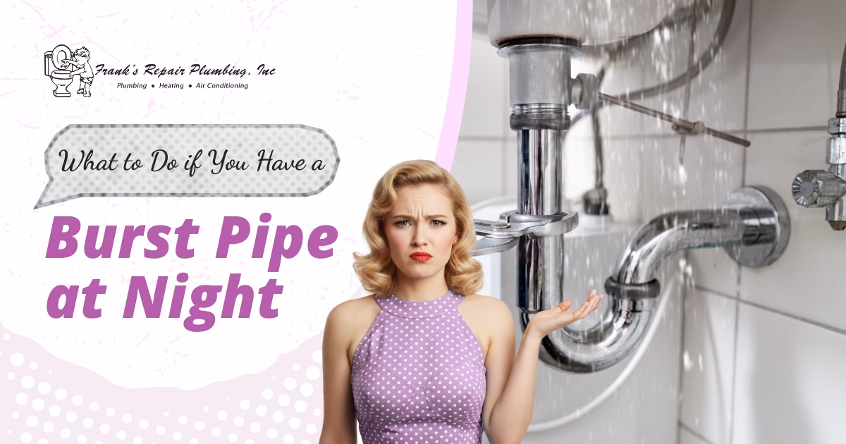 What to Do if You Have a Burst Pipe at Night